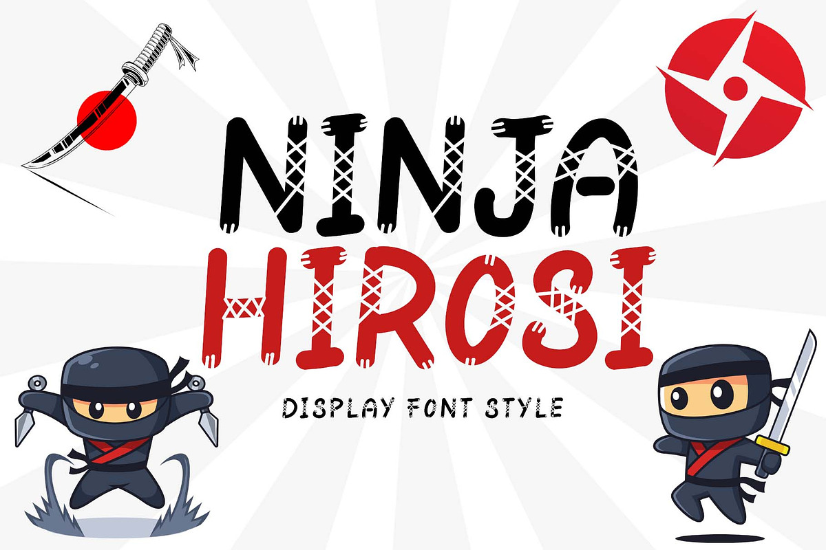Ninja Hirosi, a Handwritten Font by Yoga Letter (Photo 1 of 5)