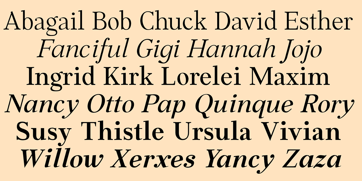 XAabced, a Serif Font by Ingrimayne Type (Photo 5 of 9)