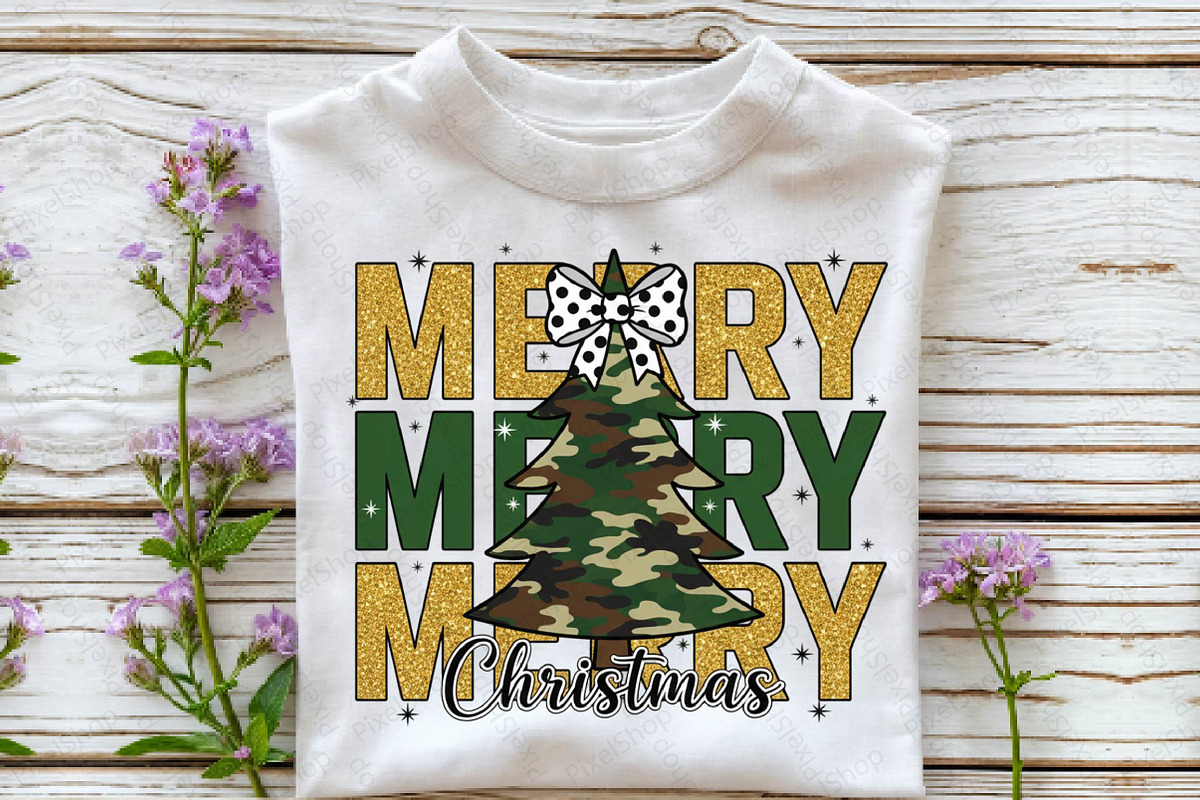 Merry Christmas Sublimation PNG, an Illustration by DreamPrint404 (Photo 2 of 7)