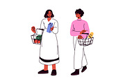People with shopping carts set, a Person Illustration by Good Studio (Thumbnail 7 of 8)