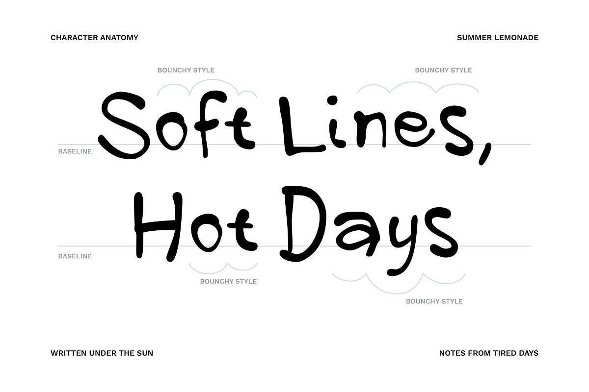 Summer Lemonade - Handwritten Charm, a Handwritten Font by Versetype (Photo 4 of 18)