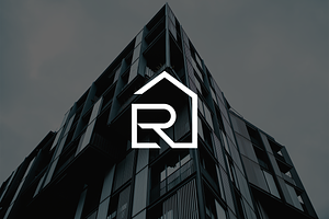 Minimalist Letter R Real Estate Logo