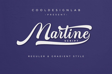 Martine Script, a Script Font by cooldesignlab