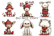Whimsical Winter Clipart Bundle, an Illustration by Craft Nest (Thumbnail 8 of 9)