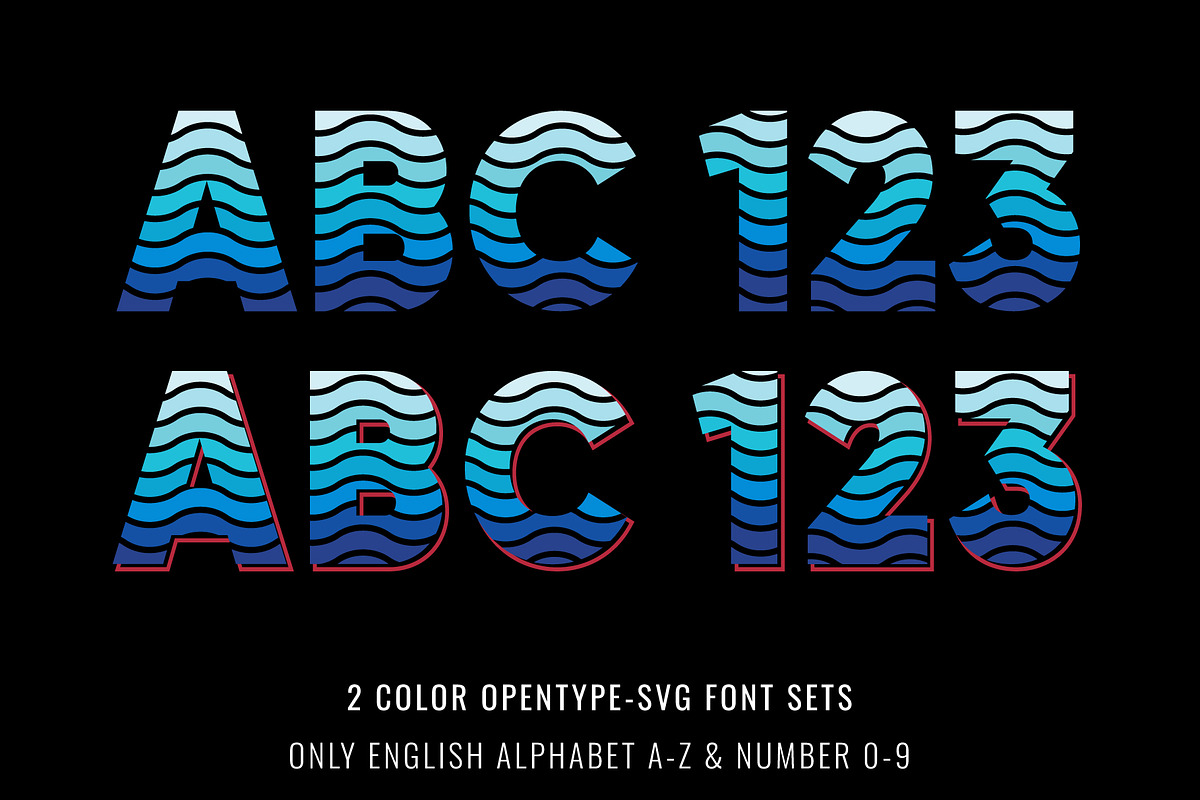 Summer Waves Font, a Symbol Font by Font Craft Studio (Photo 2 of 8)