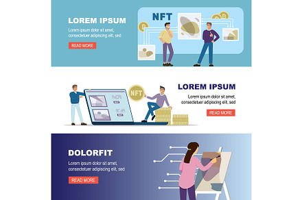 NFT concept. non fungible token