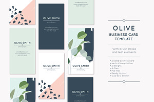 Olive Business Card Template