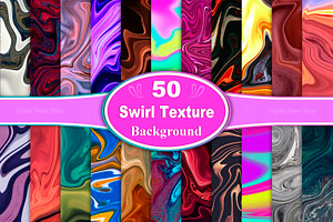 Swirl Textures Digital Paper, a Texture Graphic by Digital Studio