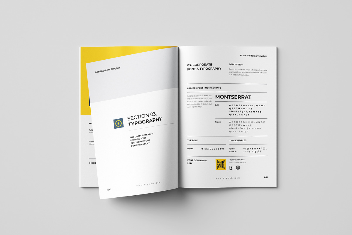 Brand Guideline Template, a Brochure Template by Spark_Creative (Photo 6 of 18)