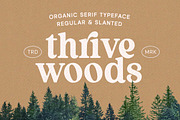 Thrive Wood - Organic Serif, a Serif Font by Letterhend Studio (Thumbnail 1 of 9)