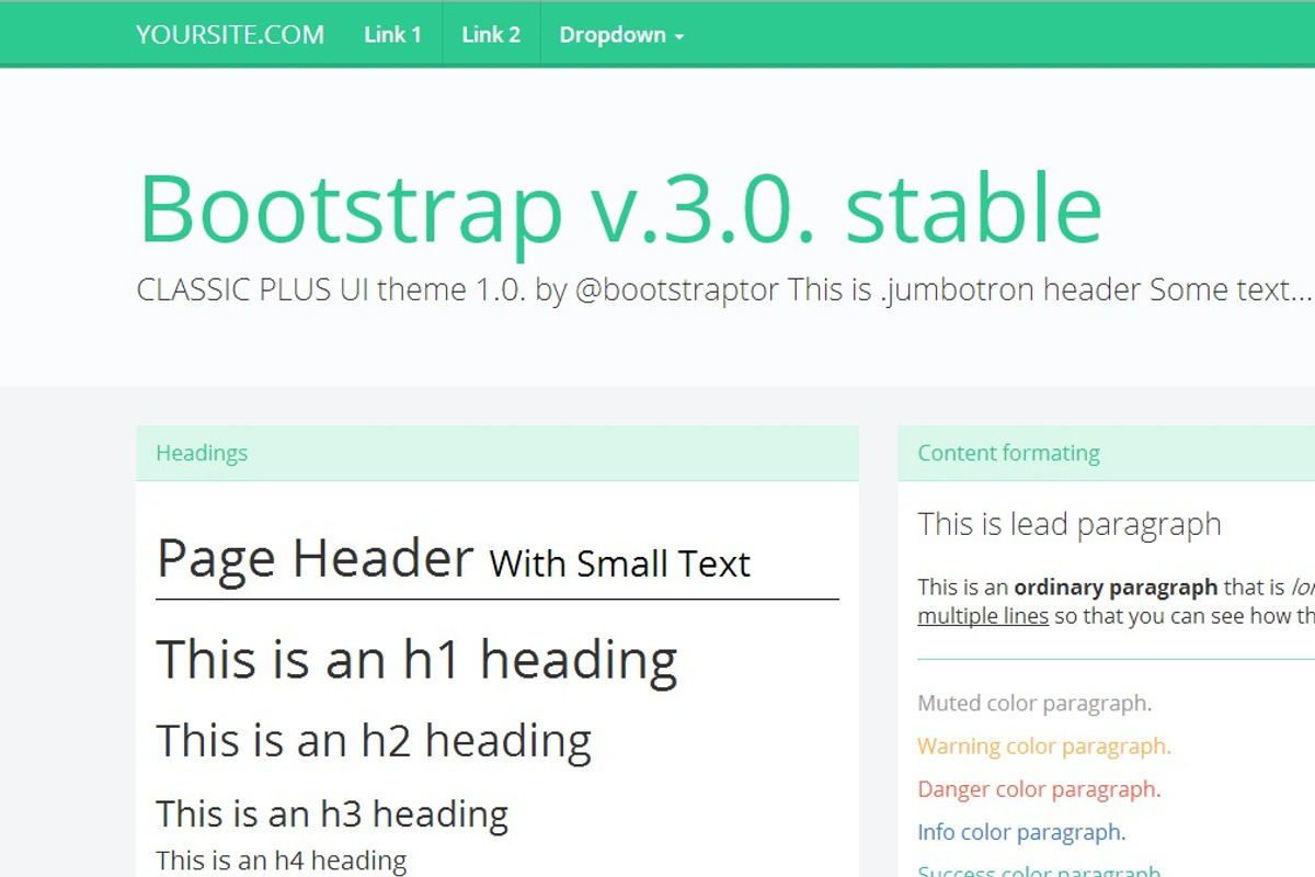 Bootstrap 3.0. WhiteGreen flat theme, a Bootstrap Template by Bootstraptor (Photo 1 of 5)
