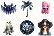 Gothic Summer Sublimation Clipart, an Illustration by OK Design (Thumbnail 3 of 5)