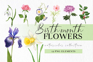 Birth Month Flower Png Clipart