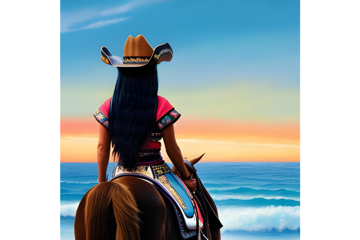 Custom art, Seaside Boho Cowgirl, a Branding & Logo Template by Boho Pixel Dust (Photo 1 of 4)