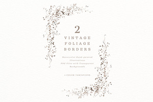 Vintage frame borders