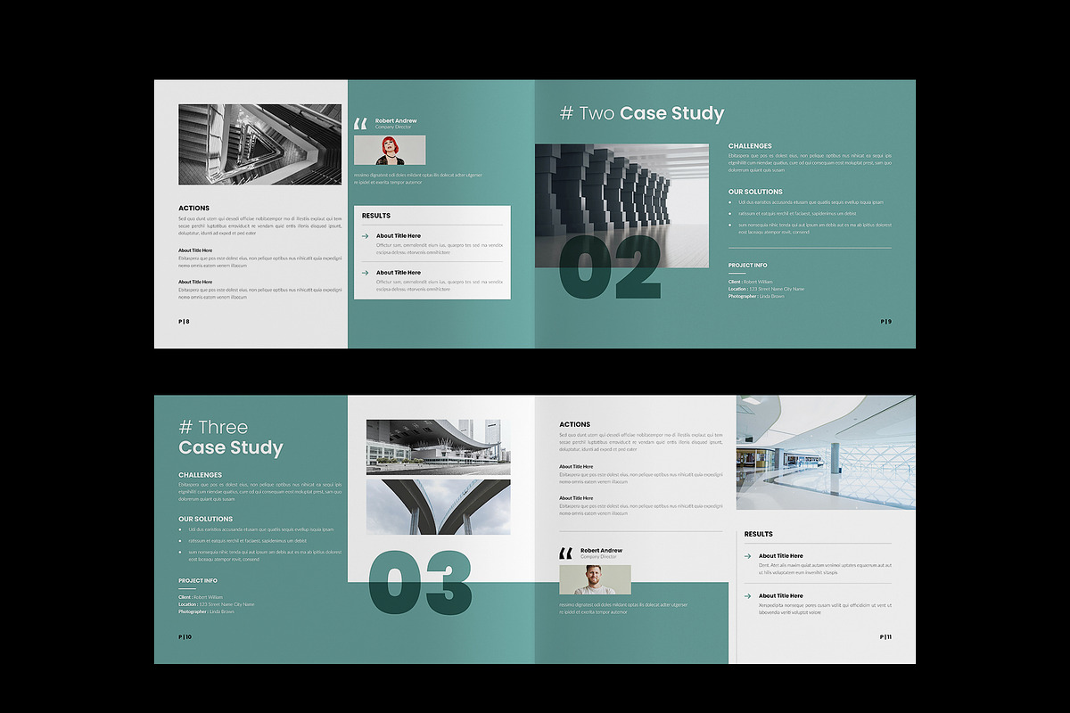 Case Study Canva Brochure Landscape, a Brochure Template by NorthPeak (Photo 5 of 10)