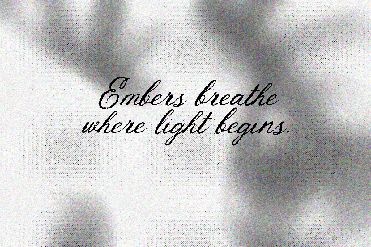 Ember Crown | Messy Textured Script, a Script Font by AnMark (Photo 7 of 12)