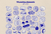 Coffee & pastries illustrations, a Food Illustration by ElenKoss (Thumbnail 3 of 11)