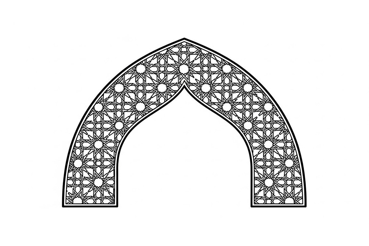 Islamic Arch Window Vector Bundle, an Illustration by yasushie (Photo 7 of 51)