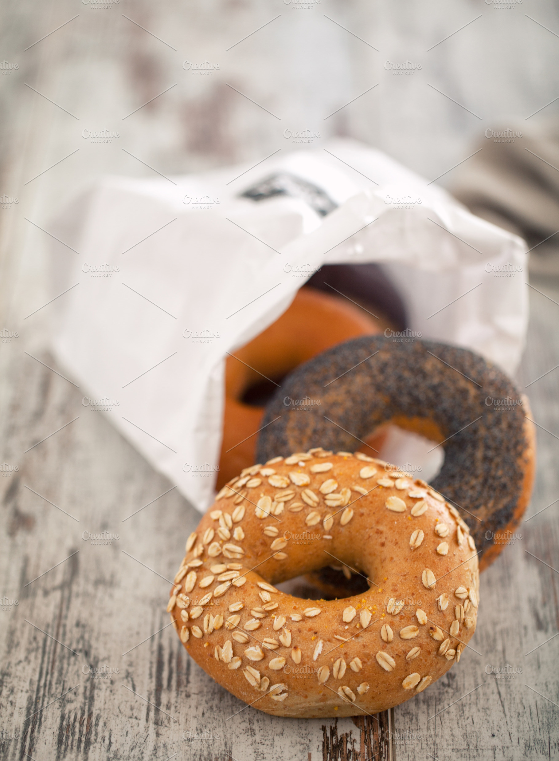 Mixed Bagels, a Food & Drink Photo by FoodStock