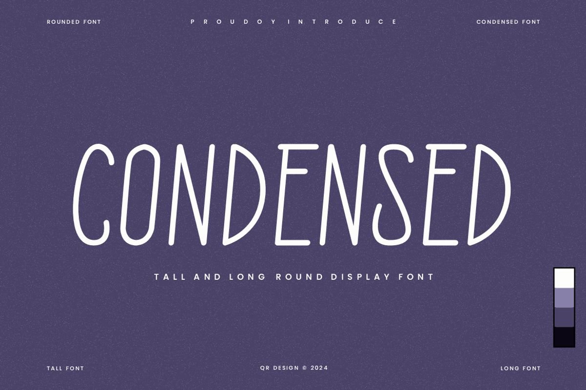 Thin King - Tall & Condensed Font, a Sans Serif Font by QR Design Studio (Photo 2 of 6)