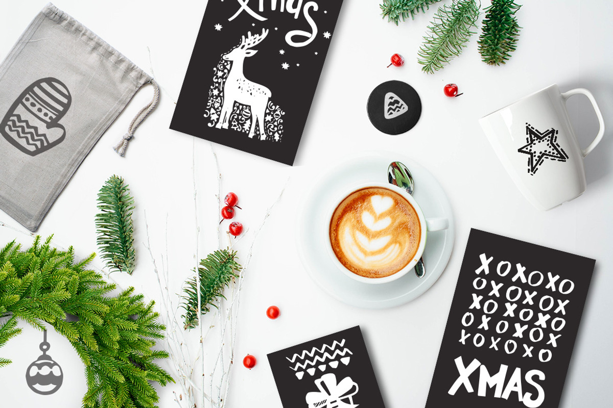 Handdraw Christmas elements, an Object Graphic by Dasha Efremova (Photo 3 of 7)