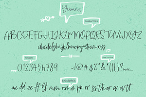 Yesmina Font & Logos Doodle