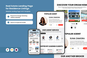 Eterna - Elegant Real Estate Landing, a Landing Page Template by twinstd