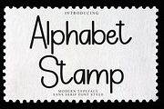 Alphabet Stamp, a Sans Serif Font by InermediaSTUDIO (Thumbnail 1 of 8)