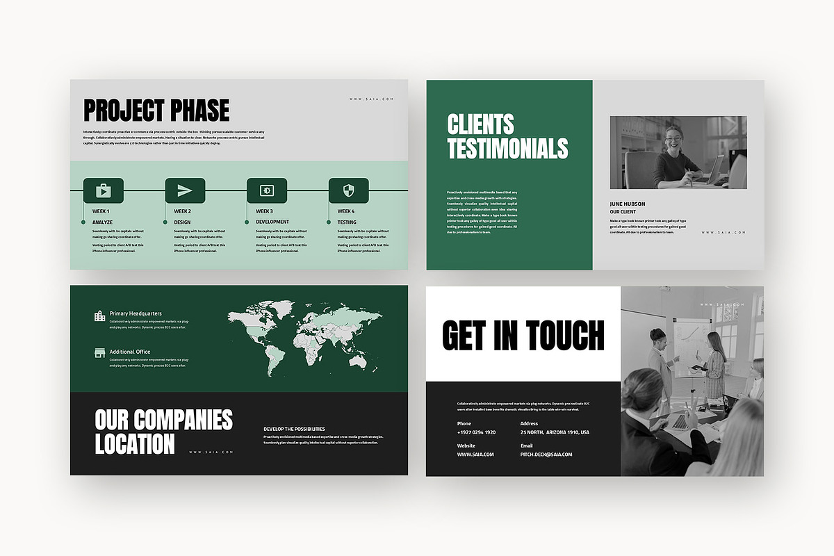 Saia : Project Pitch Google Slides, a Presentation Template by Punkl Camp (Photo 3 of 16)