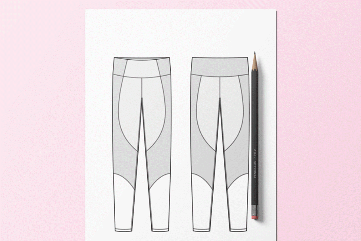 Sportswear for Women Flat Sketch Set, an Illustration by HYDNSTUDIO (Photo 7 of 10)
