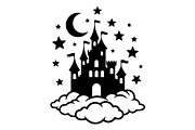 Fantasy Castle Cloud Moon Bundle, an Object Illustration by Gaye Art (Thumbnail 9 of 30)