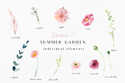 SALE! Summer garden - floral graphic, an Illustration by Youksy (Thumbnail 11 of 24)