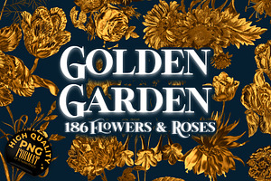 Golden Garden - 186 Roses & Flowers
