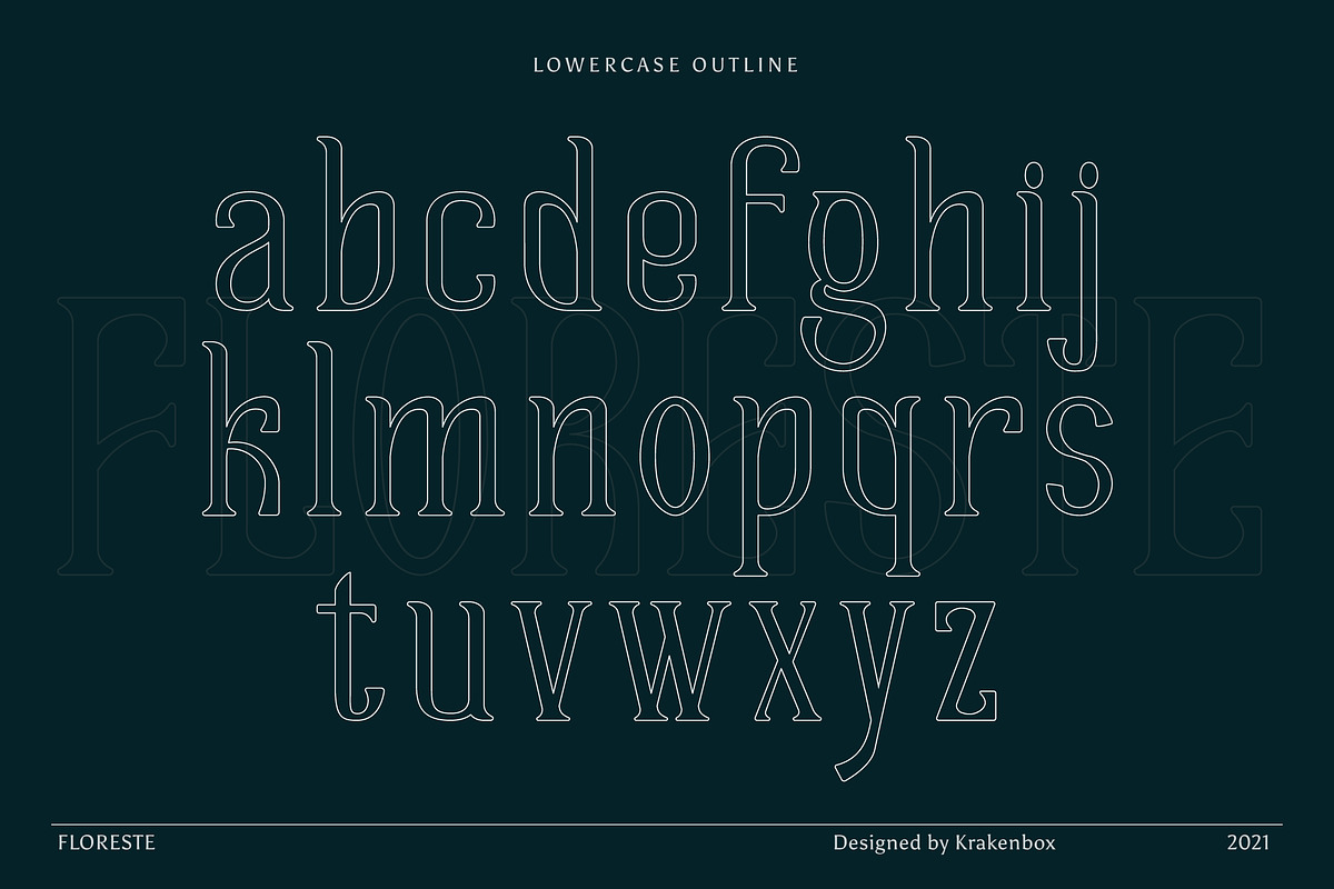 Floreste - Modern Wavy Serif, a Serif Font by Krakenbox Studio (Photo 16 of 18)