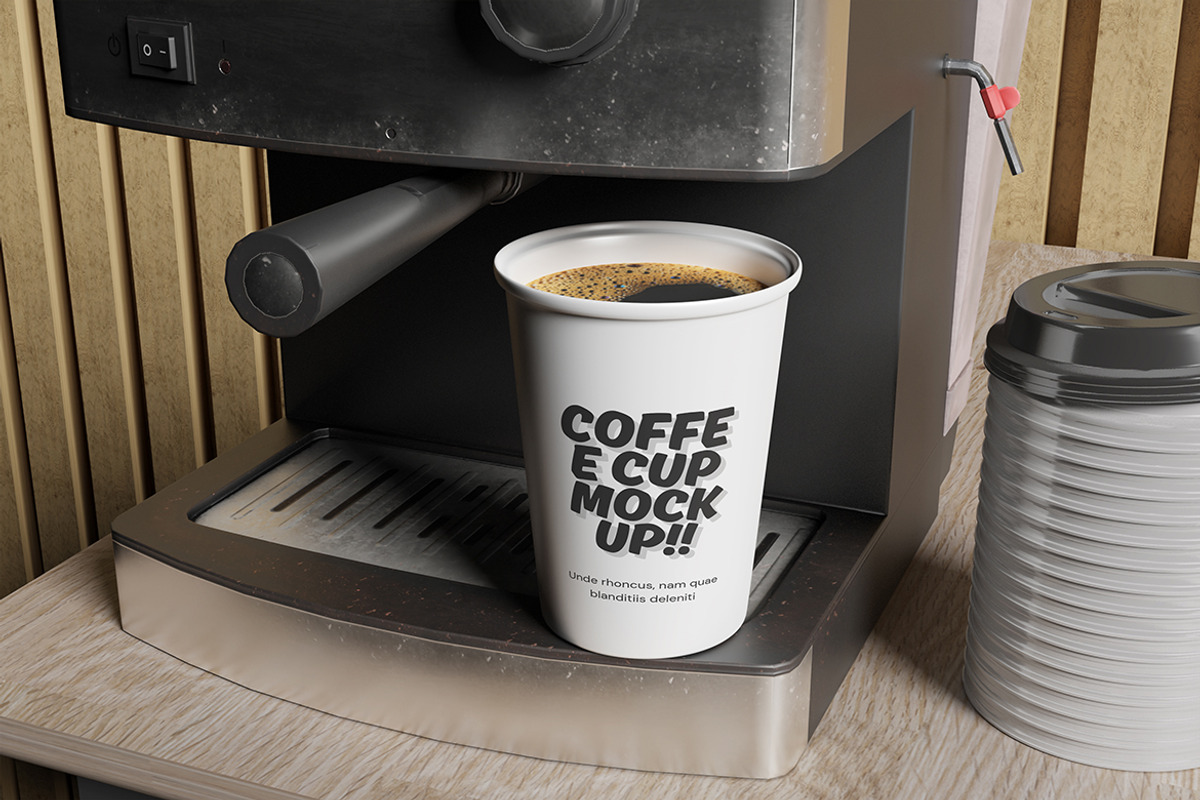 Coffee Cup Packaging Mockup, a Packaging Mockup by My Code Std (Photo 2 of 6)
