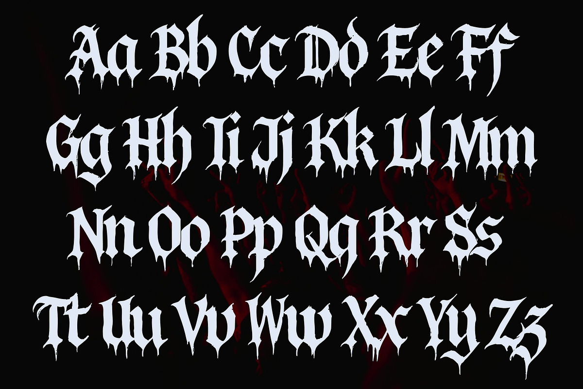 Angkara Calligraphic Gothic Font, a Blackletter Font by Art StoreID (Photo 2 of 9)