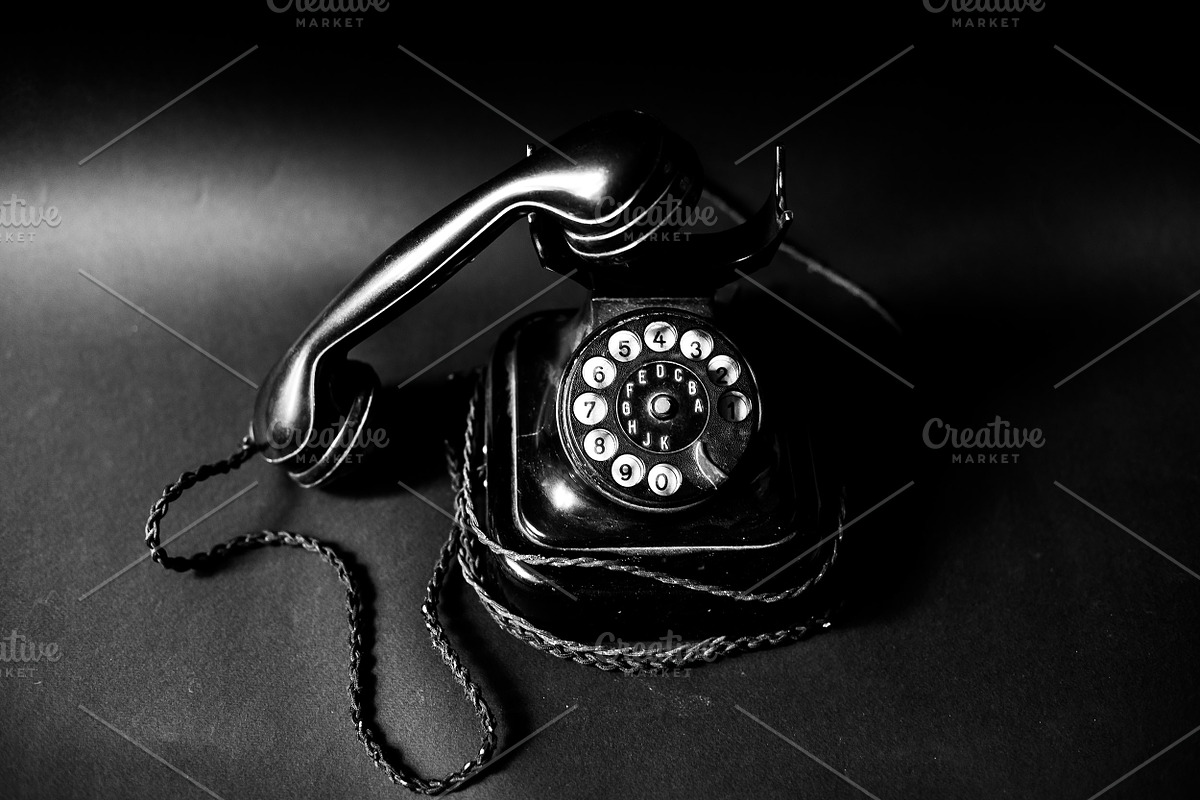 black rotary telephone vintage call, an Arts & Entertainment Photo by VetalStock (Photo 4 of 5)