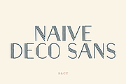 Naive Deco Sans Font Collection, a Sans Serif Font by S&C Type (Thumbnail 1 of 10)