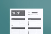 Weekly Planner  Template Layout, a Stationery Template by MightyDesign (Thumbnail 4 of 8)