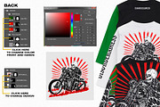 LONG SLEEVE REALISTIC TEE-MOCKUP, a Shirt Mockup by DaldSgh (Thumbnail 6 of 7)