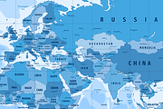 High Detailed Political World Map, an Illustration by ilynx (Thumbnail 5 of 8)