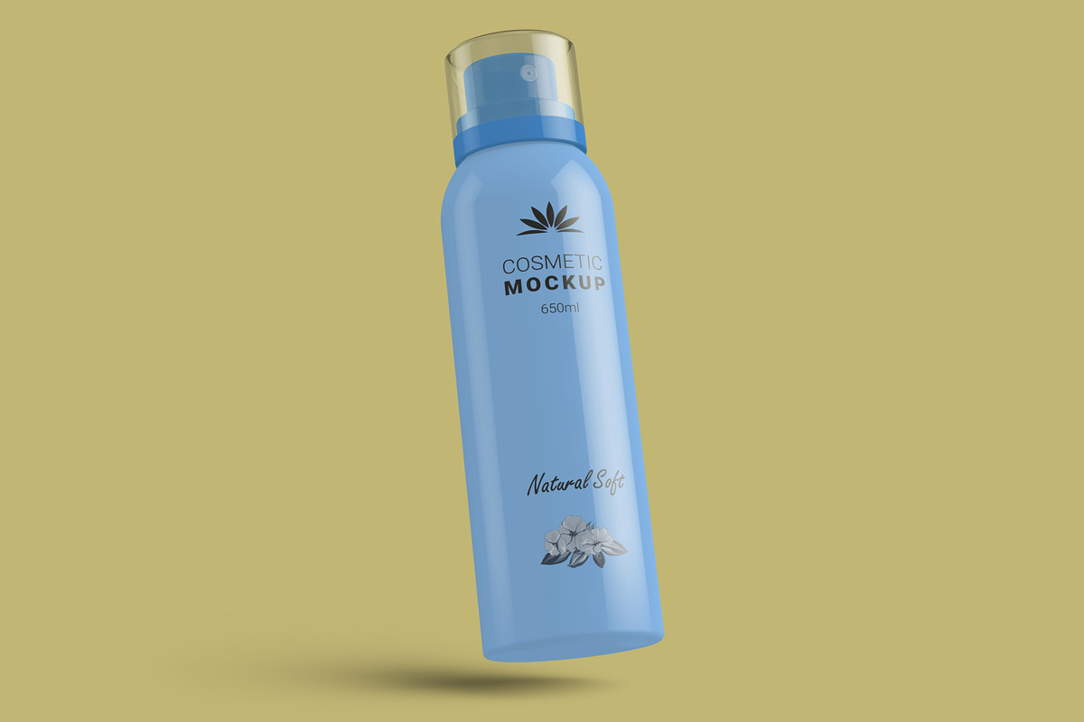 Cosmetic Spray Bottle Mockup, a Cups & Container Mockup by Digitalphaser (Photo 3 of 5)