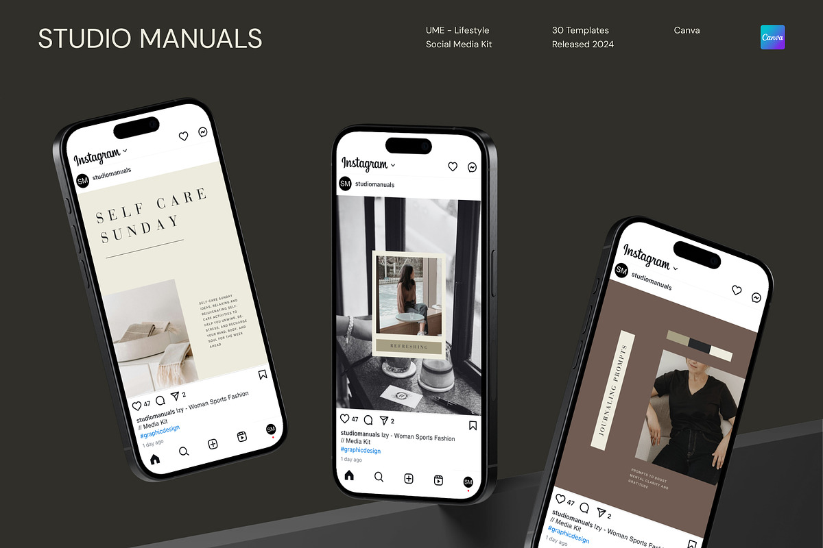 UME – Lifestyle Social Media Kit, a Social Media Template by Studio Manuals (Photo 3 of 8)
