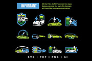 EV Charging Battery Logo Bundle, a Branding & Logo Template by Guavanaboy (Thumbnail 2 of 3)