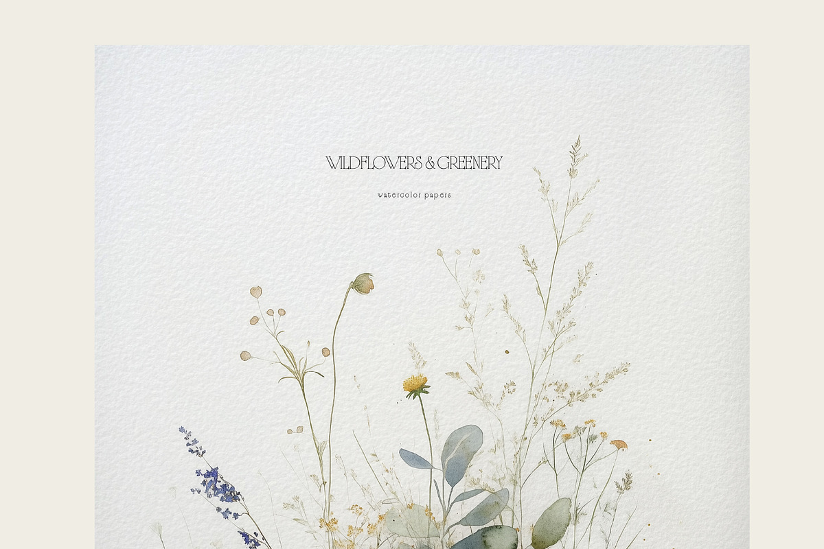 Wildflowers & Greenery Backgrounds, a Background Graphic by Anna Sokol (Photo 4 of 12)