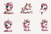 Baby Unicorns Sublimation Clipart Bu, a Work Illustration by CreationArt (Thumbnail 7 of 7)