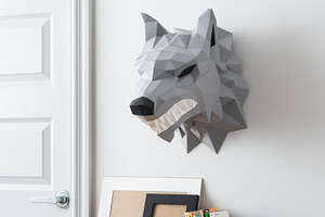 Wolf 3d papercraft template