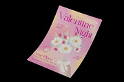 Pink Floral Valentine Night Flyer, a Flyer Template by Neermana (Thumbnail 2 of 4)