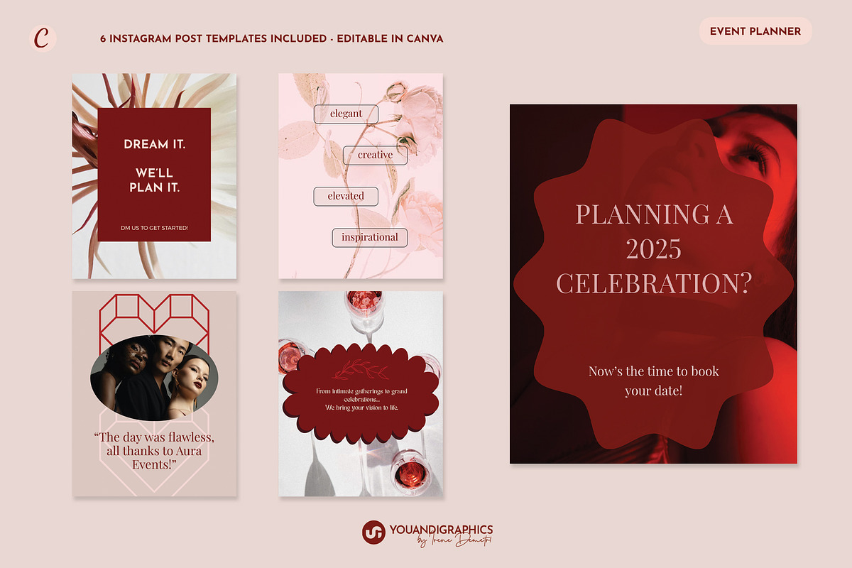Branding Kit - Event Planner, a Graphic by Youandigraphics (Photo 5 of 13)